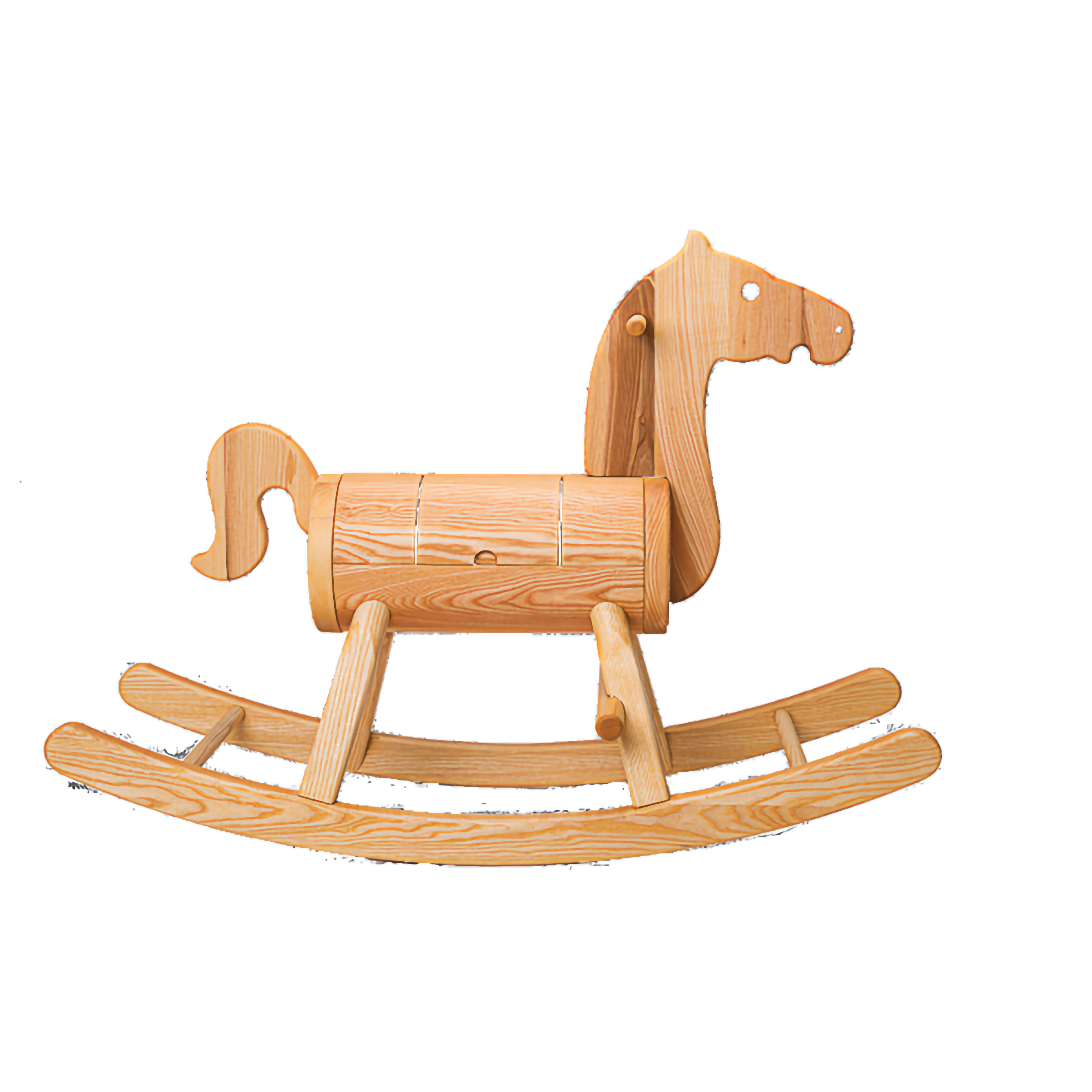 Cheval à bascule en bois – CF Créations